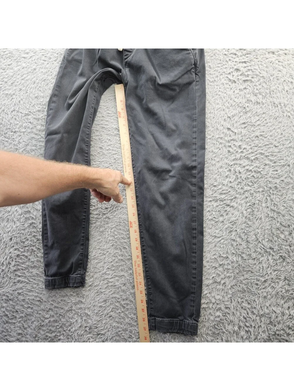 Marine Layer Drawstring Chino Pants Men Medium Gray Cotton Tencel Soft